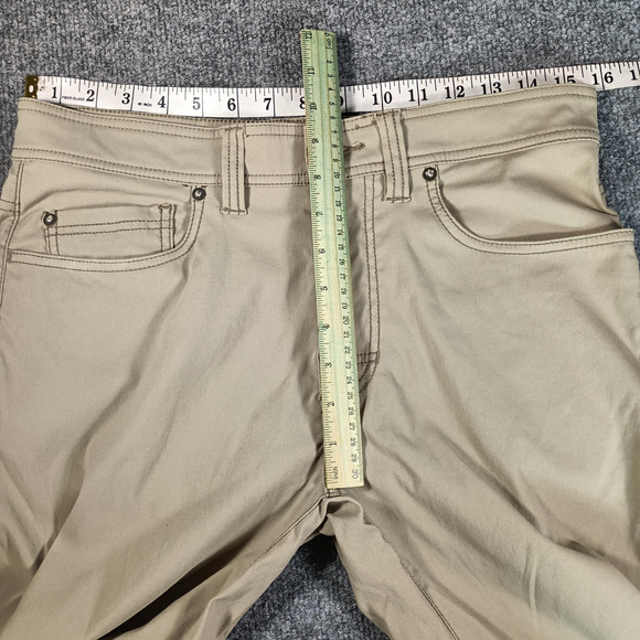 Prana Pants Men 31x33 Slim Fit Stretch Brion Slim Fit Performance Outdoor Travel - Picture 4 of 10